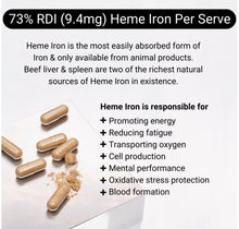 Load image into Gallery viewer, Organic Grass-Fed Beef Liver & Spleen I 160 Capsules