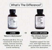 Load image into Gallery viewer, Organic Grass-Fed Beef Liver & Spleen I 160 Capsules