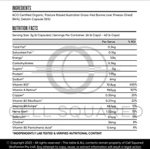 Load image into Gallery viewer, Organic Grass-Fed Beef Liver I 160 Capsules